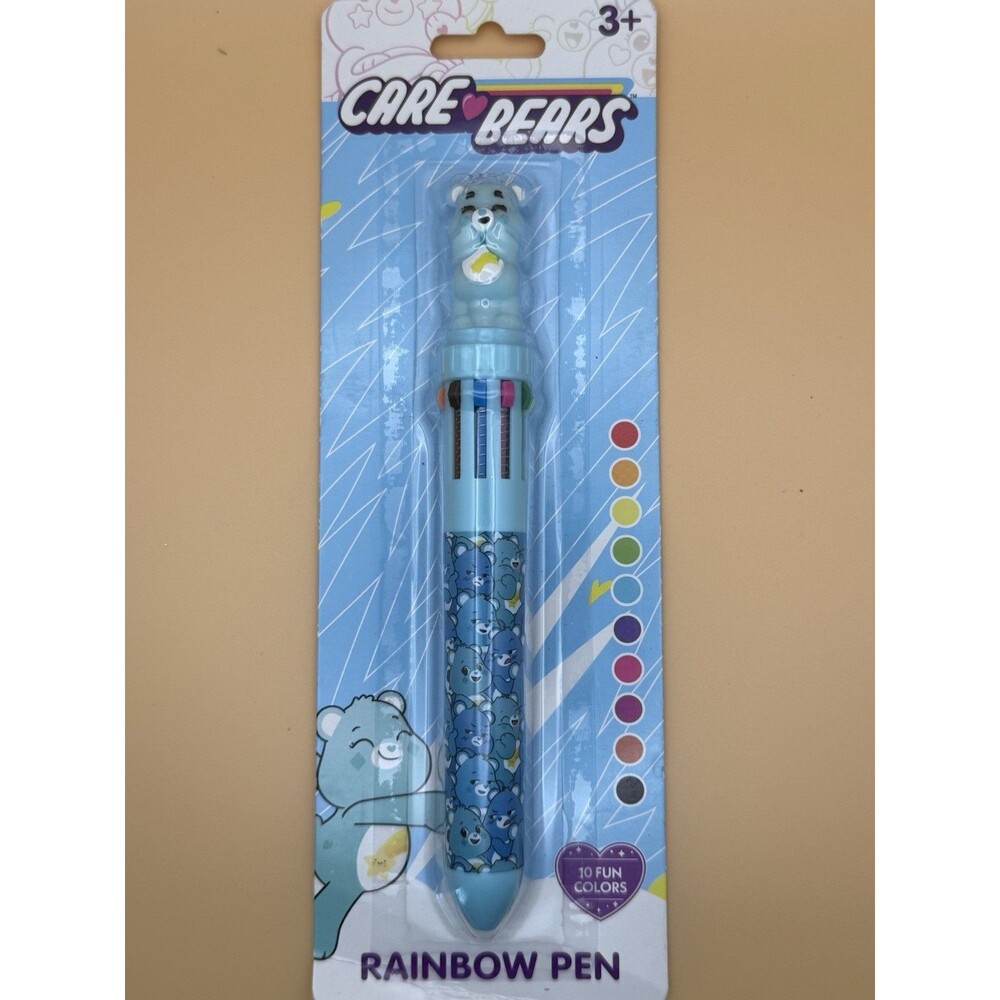 Care Bears 10-Color Rainbow Pen – New in Package – Multi-Color Ink Writing Pen